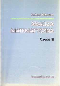 Analiza matematyczna Część III