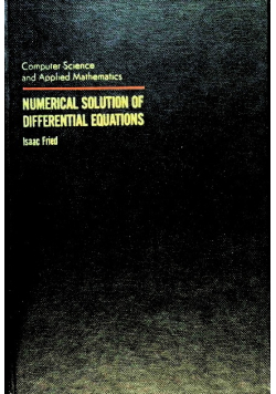 Numerical Solution of Differential Equations