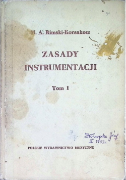 Zasady Instrumentacji Tom I