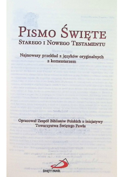 Pismo Święte Starego i Nowego Testamentu