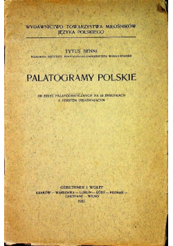 Palatogramy Polskie 1931 r.
