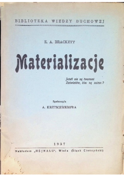 Materializacje 1937 r.