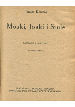 Mośki, Joski i Srule 1922 r.