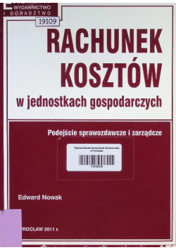 Rachunek kosztów w jednostkach gospodarczych