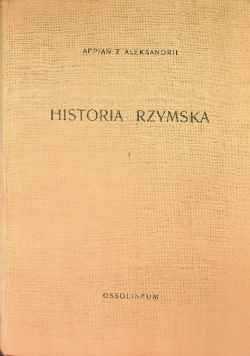 Historia rzymska Tom I