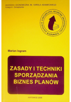 Zasady i techniki sporządzania biznes planów