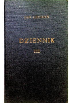 Lechoń Dziennik Tom III