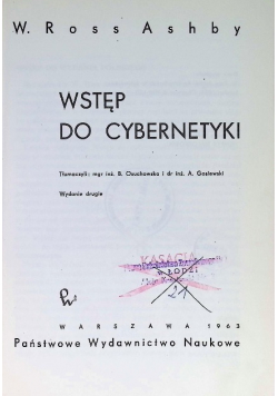 Wstęp do cybernetyki