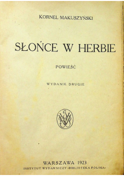 Słońce w herbie 1923 r.