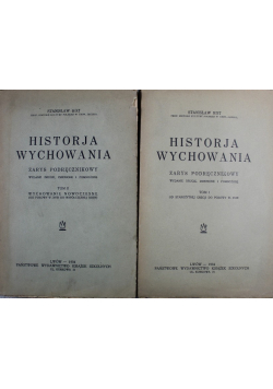Historja wychowania Tom I i II 1934 r.