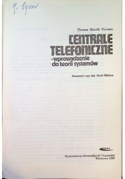 Centrale telefoniczne wprowadzenie do teorii systemów
