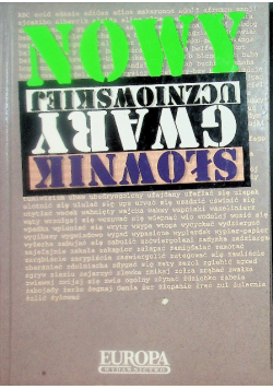 Nowy słownik gwary uczniowskiej