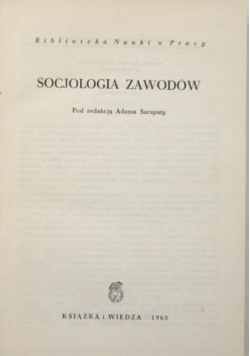 Socjologia zawodów