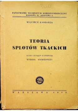 Teoria splotów tkackich 1950 r.