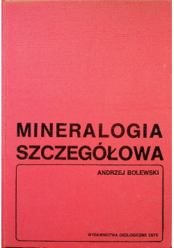 Mineralogia szczegółowa