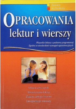 Opracowania lektur i wierszy Liceum Technikum