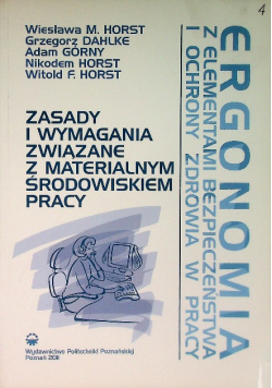 Zasady I Wymagania związane z materialnym środkowiskiem pracy