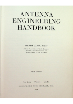 Antenna Engineering Handbook