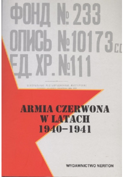 Armia Czerwona w latach 1940 - 1941