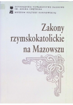Zakony rzymskokatolickie na Mazowszu