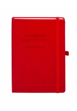 Kalendarz 2025/2026 A5 nauczyciela TDW czerwony