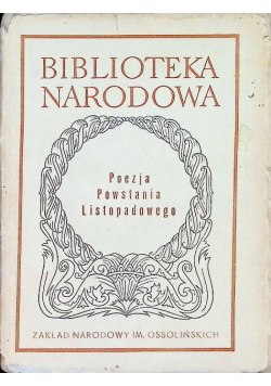 Poezja Powstania Listopadowego