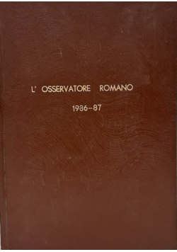 L'osservatore Romano 1986-87