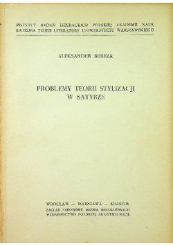 Problemy teorii stylizacji w satyrze