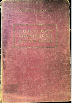 Podstawy konstrukcji wagonów