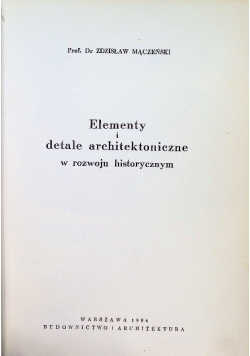 Elementy i Detale Architektoniczne
