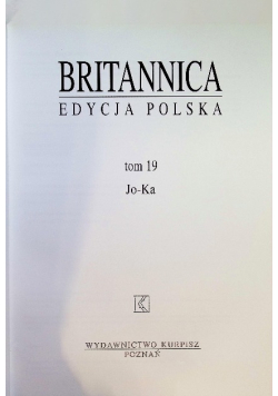 Britannica - edycja polska Tom 19 Jo-Ka