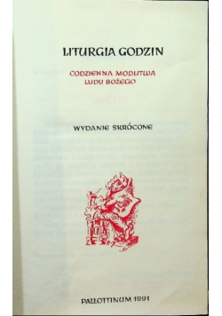 Liturgia Godzin Codzienna modlitwa Ludu Bożego