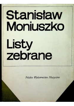 Moniuszko Listy zebrane