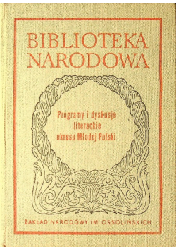 Programy i dyskusje literackie okresu Młodej Polski