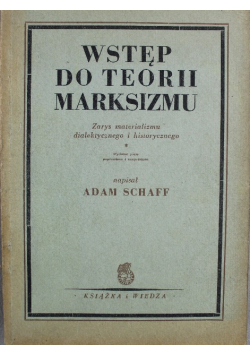 Wstęp do teorii marksizmu 1950 r.