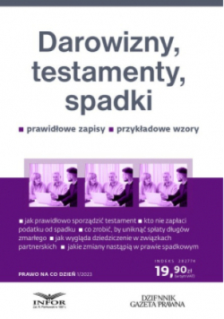 Darowizny testamenty spadki