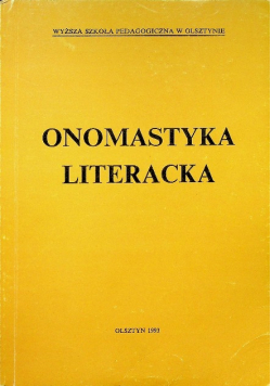 Onomastyka Literacka