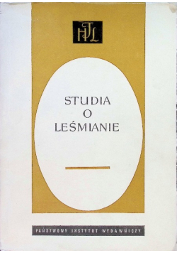 Studia o Leśmianie