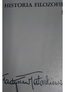 Historia filozofii Tom 1