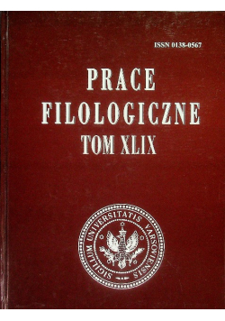 Prace Filologiczne Tom XLIX  Nr 49/05