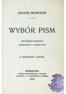Wybór pism 1906 r.