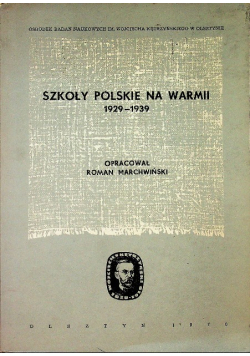 Szkoły polskie na warmii 1929 -1939