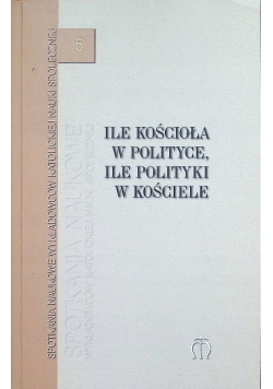 Ile Kościoła w polityce ile polityki w Kościele