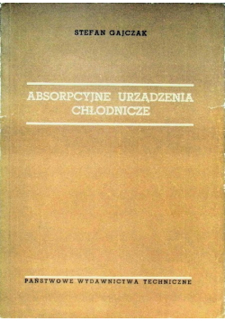 Absorpcyjne urządzenia chłodnicze