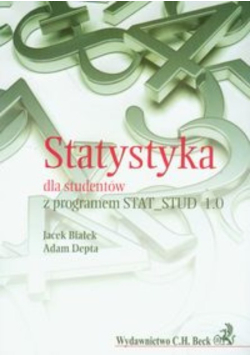 Statystyka dla studentów z programem STAT STUD 1. 0