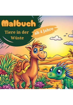 Malbuch Tiere in der Wuste