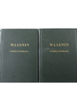 Lenin Dzieła wybrane Tom I i II