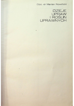 Dzieje upraw i roślin uprawnych