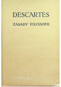 Descartes Zasady Filozofii