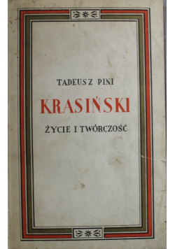 Krasiński życie i twórczość 1928 r.